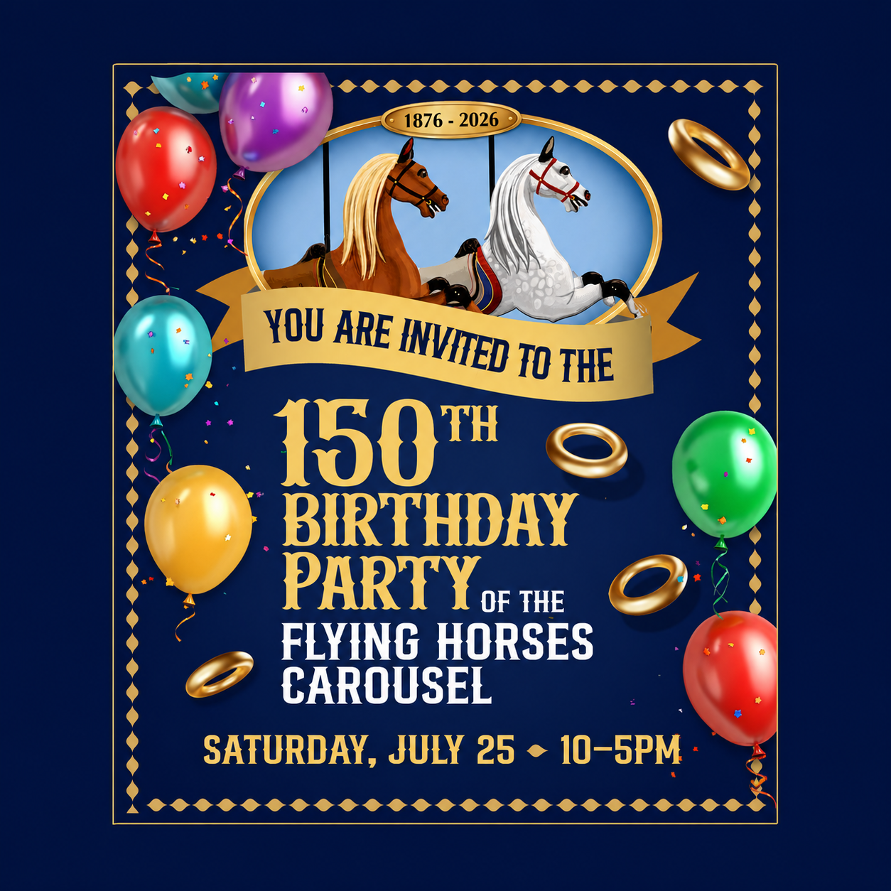 Flying Horses 150th Birthday Party!
